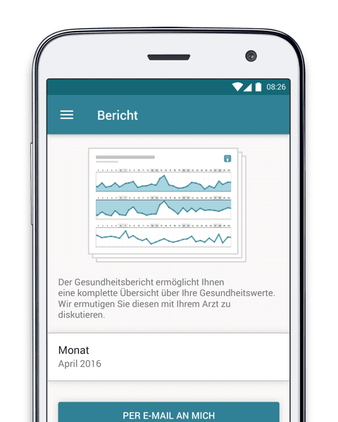 MyTherapy erstellt für Sie einen Gesundheitsbericht