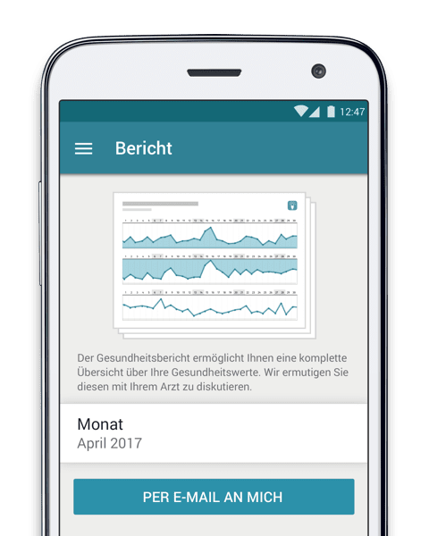 MyTherapy's automatisierter Gesundheitsbericht