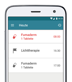 Der Behandlungsplan für Psoriasis Patienten als App