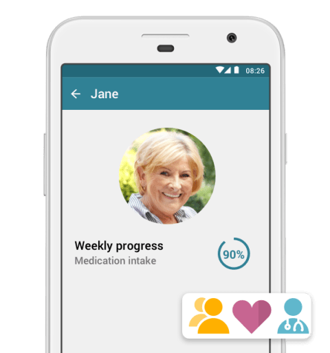 MyTherapy med tracker: elderly care team screenshot