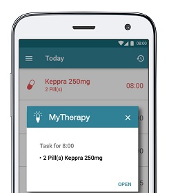 Receive reliable reminders for Keppra (levetiracetam), Vimpat, and other medication for your epilepsy.