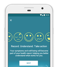 An example of an anxiety disorder treatment plan in an app