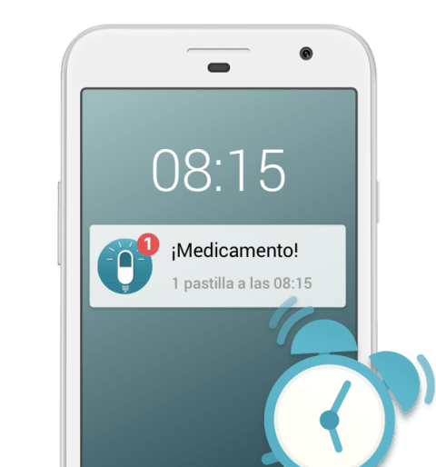 screenshot de la app de recordatorio de medicamentos de MyTherapy