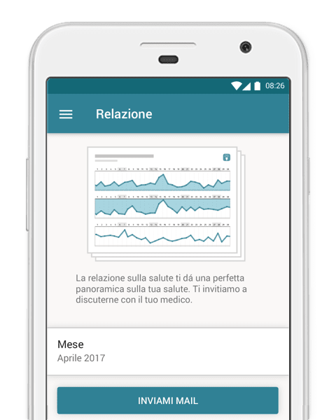 screenshot di Mytherapy promemoria di medicine e app per il controllo della salute