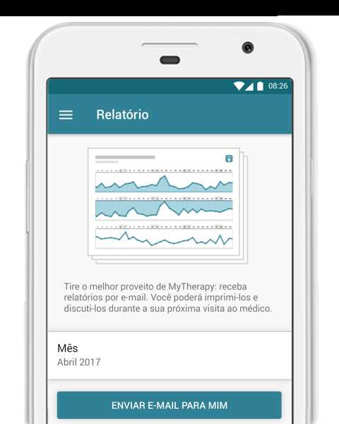 Controle o seu progresso com a MyTherapy.